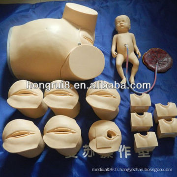 Simplicateur d&#39;accouchement avancé ISO, modèle de femme enceinte et de bébé, simulateur de compétences pour l&#39;accouchement